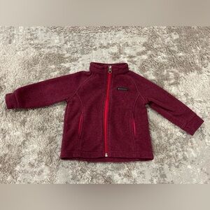 Columbia Maroon Fleece Jacket